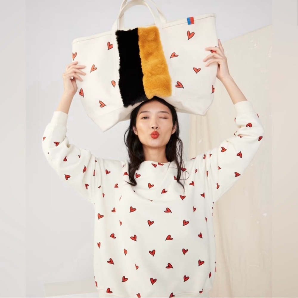 Heart Patterned Sweatshirt
